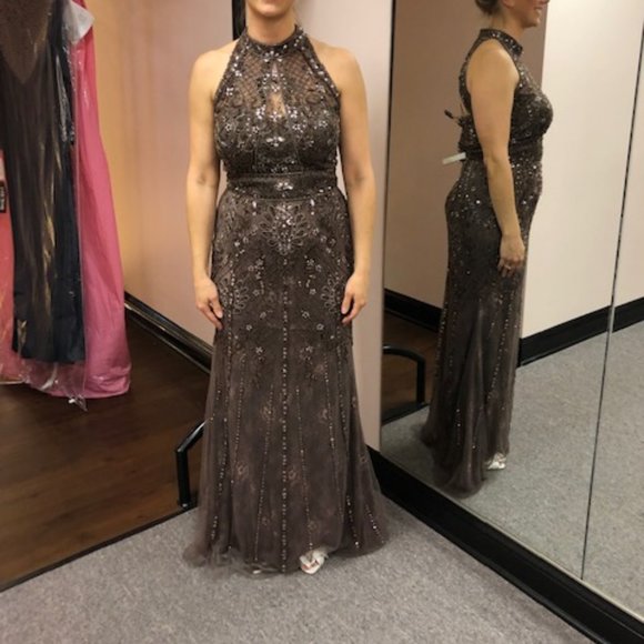 Mon Cheri Dresses & Skirts - Mon Cheri formal gown, Color Mocha, Size 10